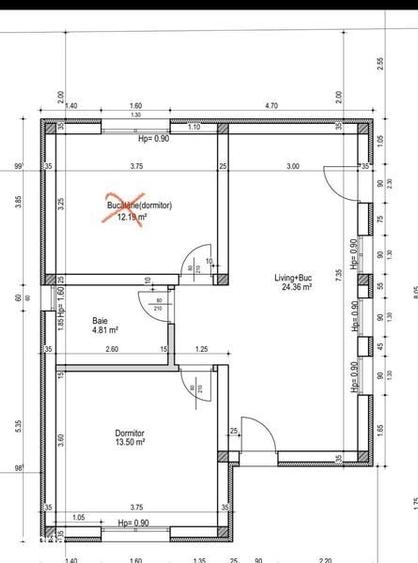 Casă cu 3 camere cu Teren 70 Mp în Gării