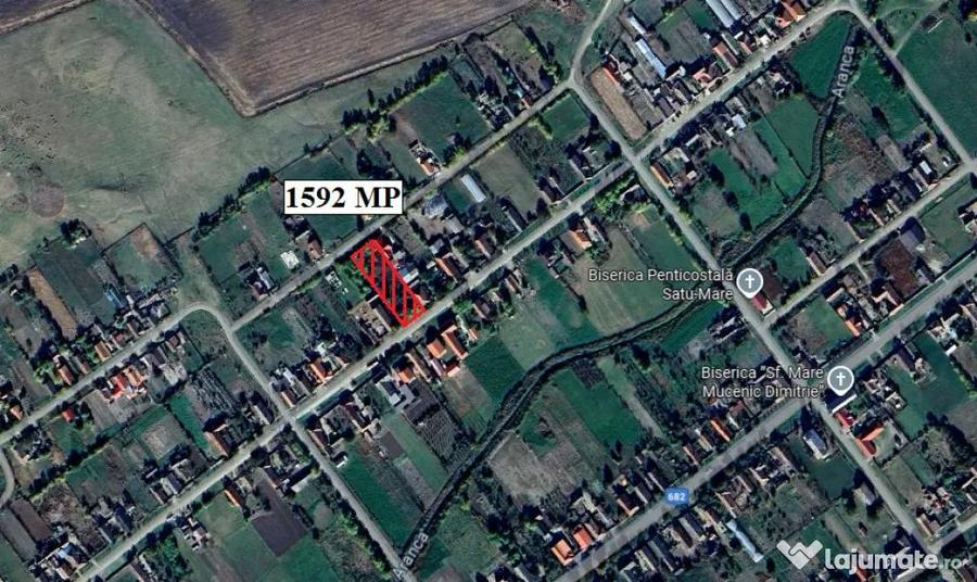 Teren 1592 MP in Satu Mare jud. Arad - ID : RH-43652-property - 1