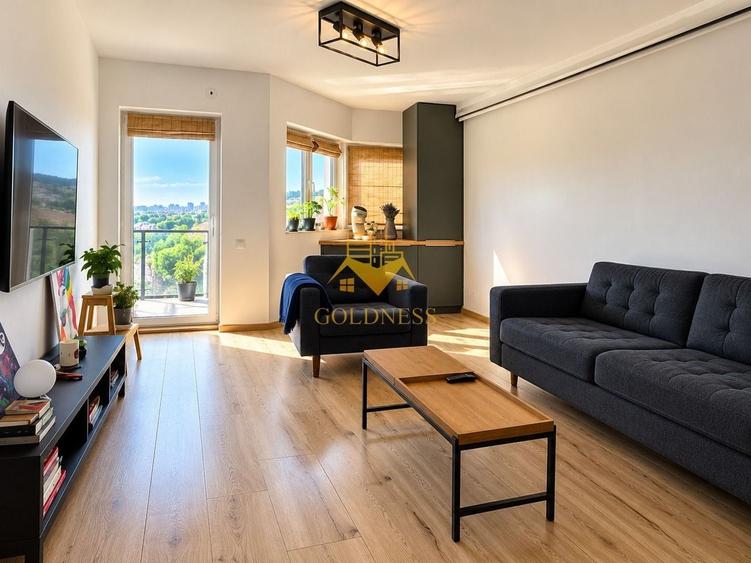 Apartament cu 3 camere semidecomandat, mobilat în Bună Ziua