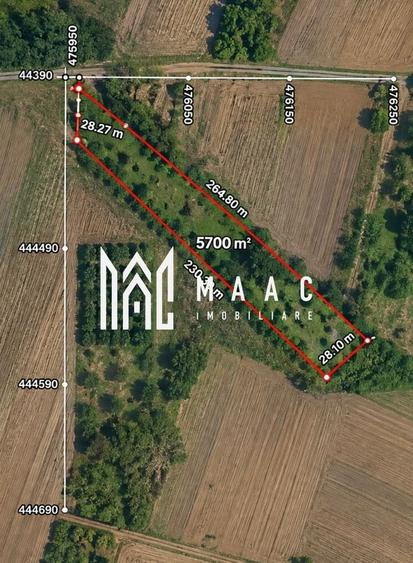 Teren agricol extravilan de 5700 mp, în Daia