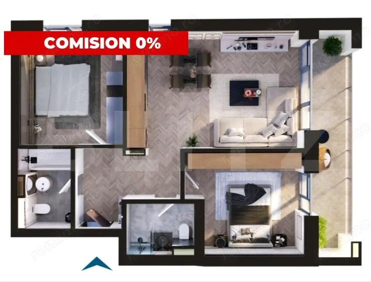 Apartament cu 3 camere semidecomandat în Torontalului