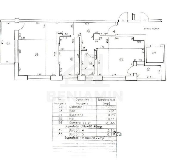 Apartament cu 2 camere decomandat în Sud