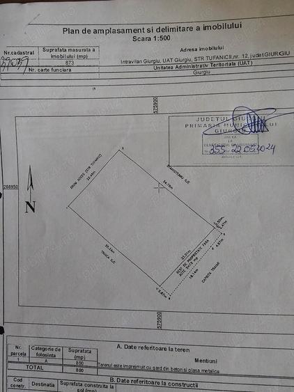 Teren de 800 mp, în Exterior Sud