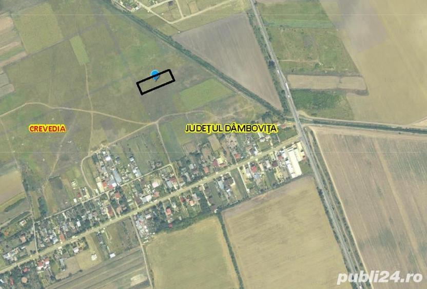 Teren de 2500 mp, în Crevedia