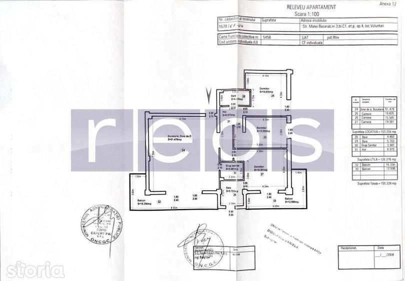 Apartament cu 4 camere decomandat în Central