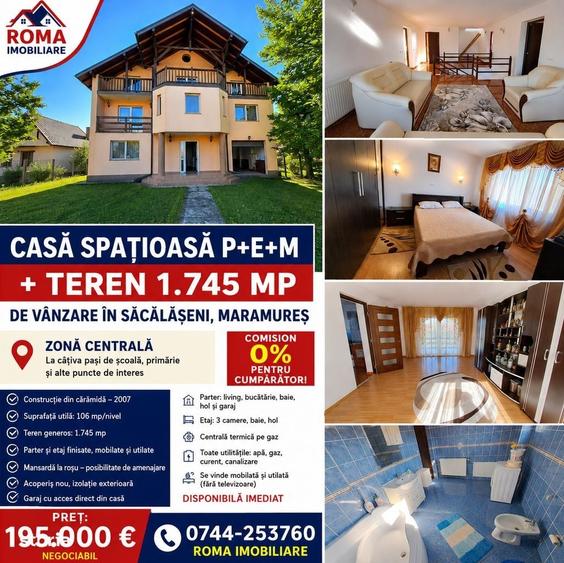 Casă cu 4 camere în Săcălășeni