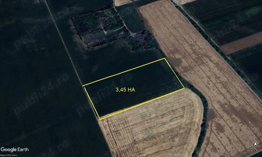 Teren de 34500 mp, în Iratoșu