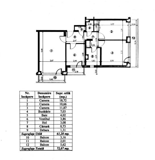 De vanzare - Apartament 3 camere decomandat Parc Plumbuita - 5