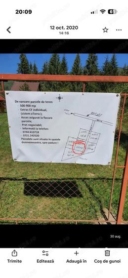 Teren de 523 mp, în Poiana