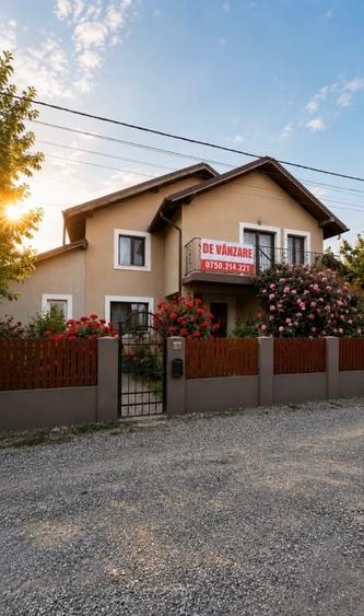 Casă individuală cu 5 camere cu Teren 500 Mp în Vidra