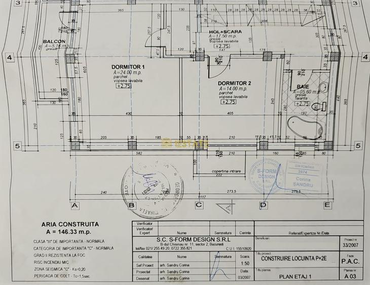 Duplex cu 5 camere cu Canalizare în Aviației