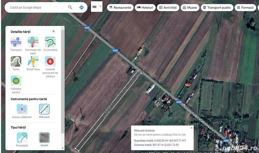 Teren de 6000 mp, în Vest