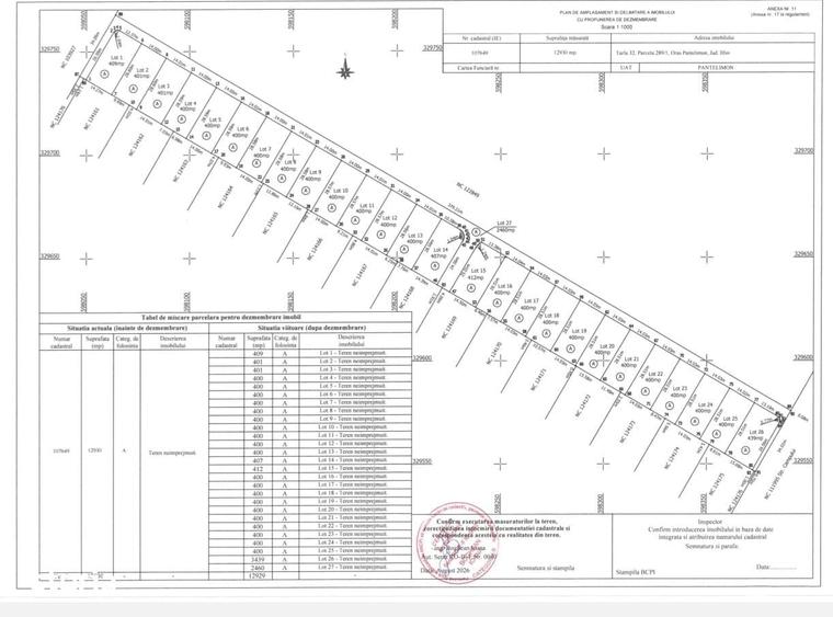 Loturi teren 400 mp, toate utilitatile , asfalt, iluminat - 2
