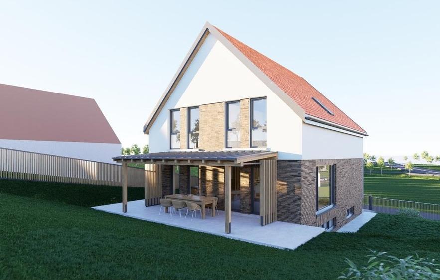 Casă individuală cu 5 camere cu Teren 605 Mp în Sălicea