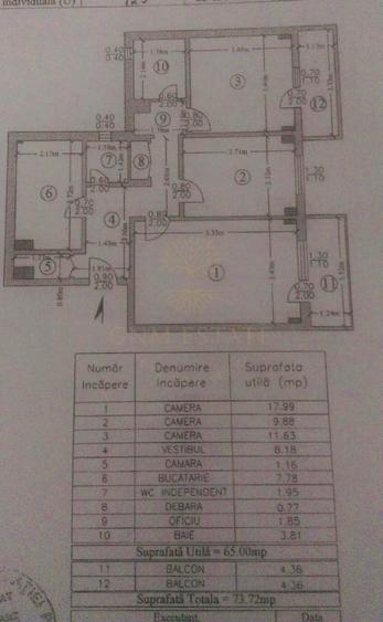 Apartament cu 3 camere decomandat, mobilat în Drumul Taberei