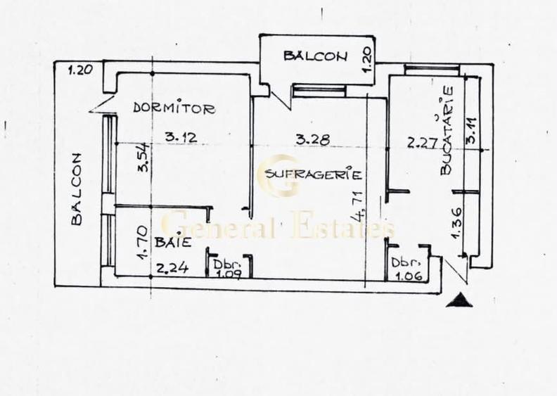Apartament cu 2 camere decomandat, mobilat în Podu Roș