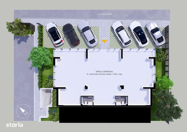 Spațiu comercial, de 181 mp, în Central
