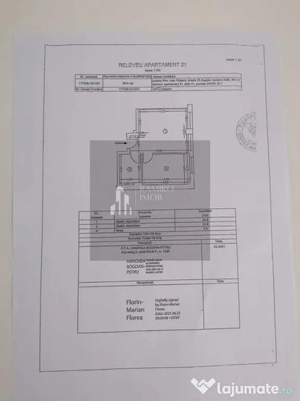Apartament cu 2 camere decomandat în Central