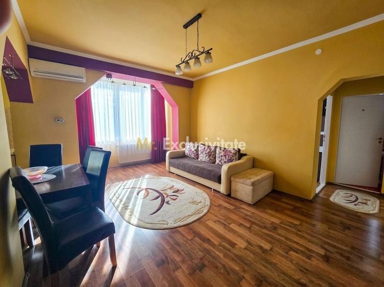 Apartament cu 2 camere semidecomandat, mobilat în Central