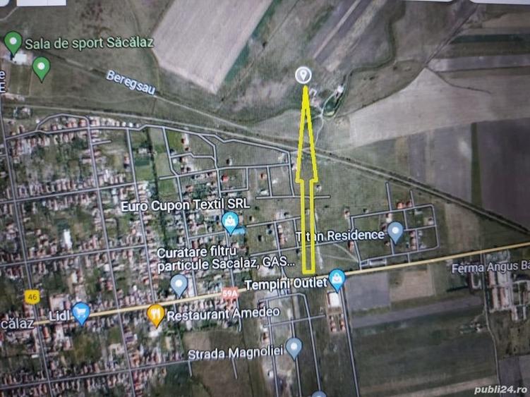 Teren de 631 mp, în Săcălaz