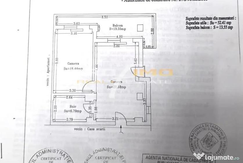 Apartament cu 2 camere decomandat în Central