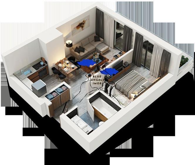 Apartament cu 2 camere în Tractorul
