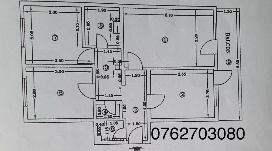 Casă cu 3 camere în Central