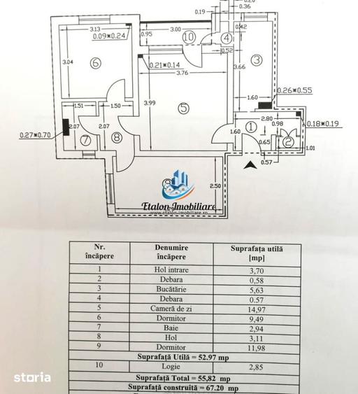 Apartament cu 3 camere semidecomandat în Dărmănești