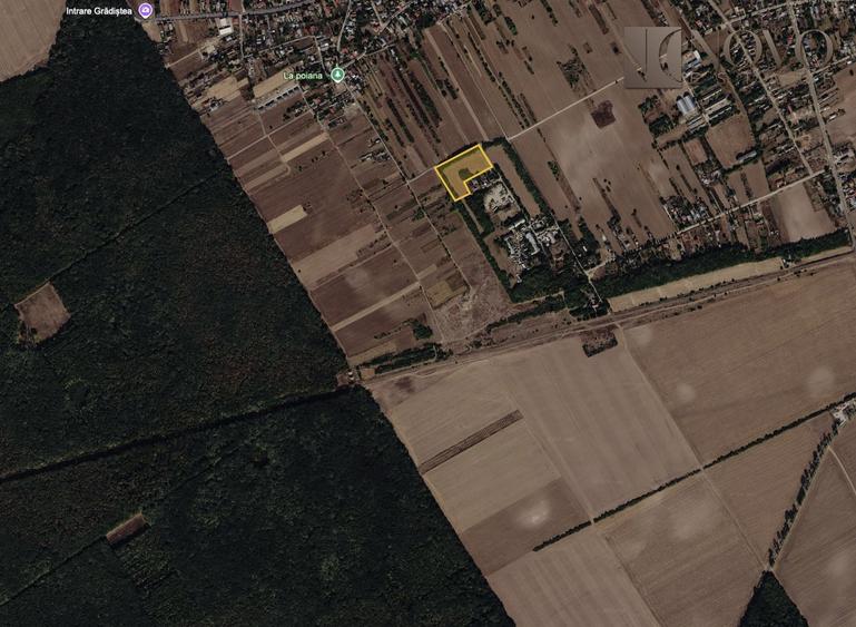Teren Construcții intravilan de 15744 mp, în Grădiștea