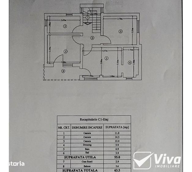 Casă cu 4 camere decomandat cu Teren 378 Mp în Rediu