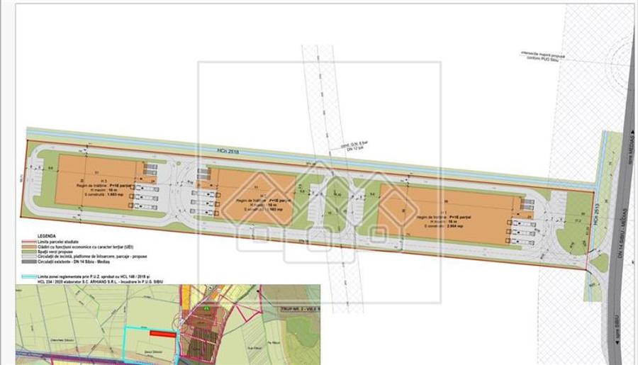 Teren Construcții intravilan de 19100 mp, în Viile Sibiului