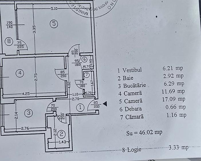 Apartament cu 2 camere decomandat în Obor