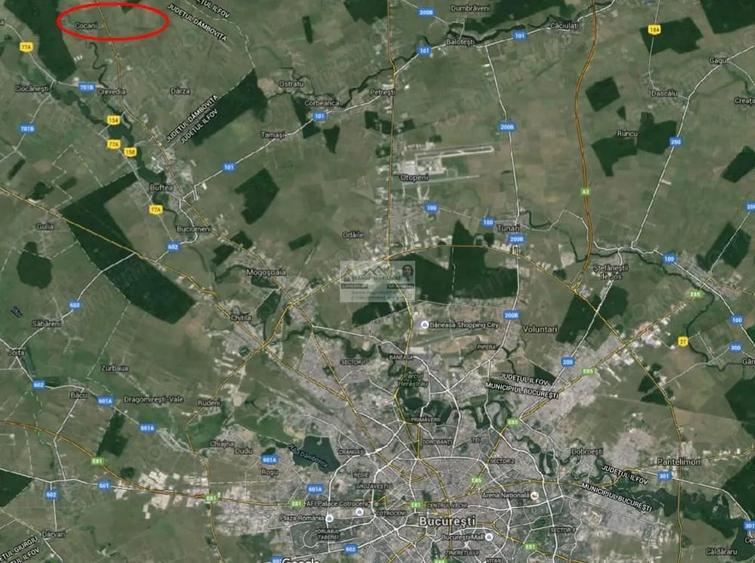 Teren de 17500 mp, în Crevedia