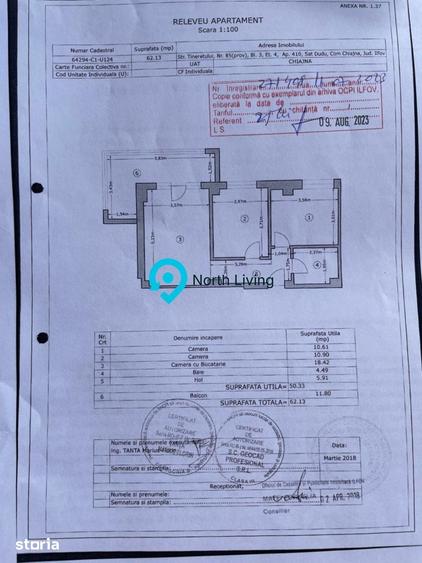 Apartament cu 3 camere în Dobroești