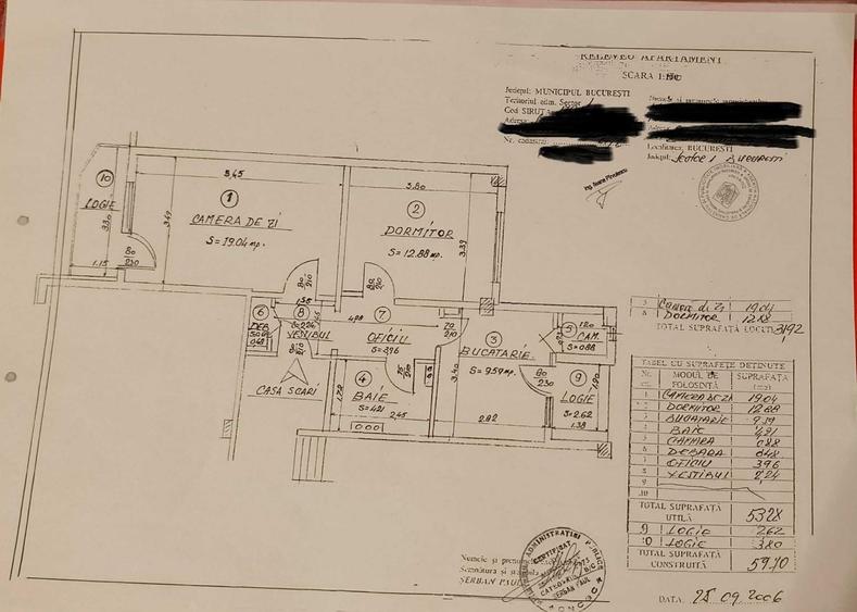 Apartament cu 2 camere decomandat în Ștefan cel Mare