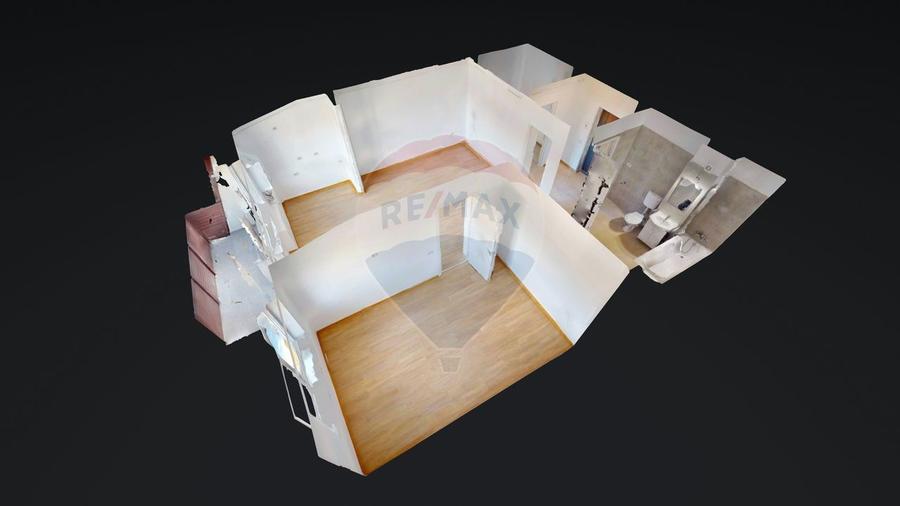 Apartament cu 2 camere semidecomandat în Sânpetru