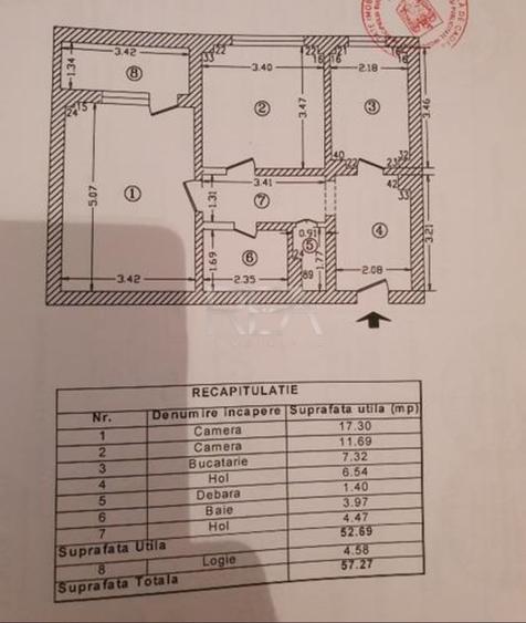 Apartament cu 2 camere decomandat în Dorobanți