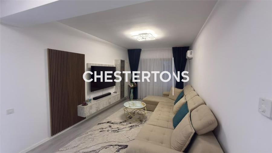 Apartament 3 camere utilat, mobilat modern, cu toate utilitatile si 2 locuri de - 1