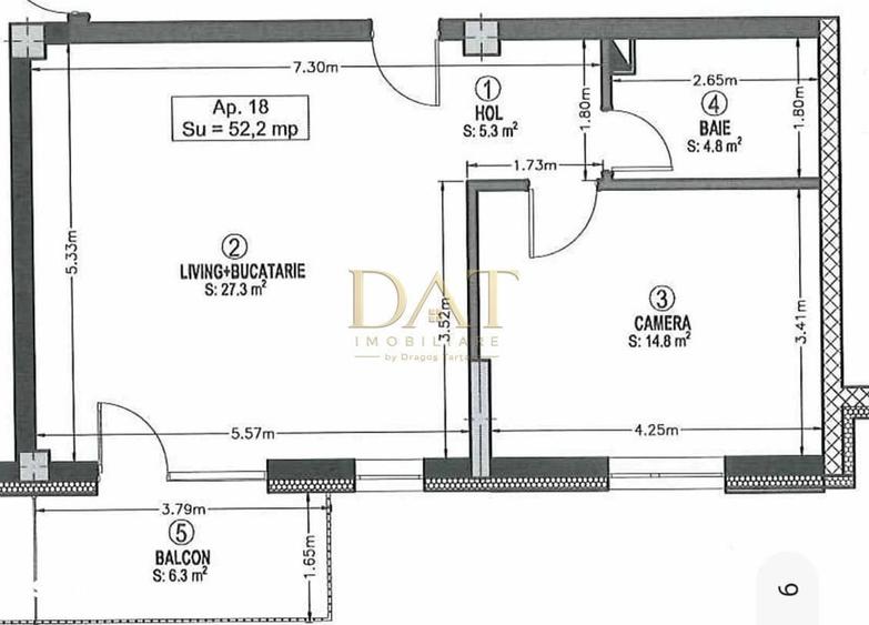 Apartament cu 2 camere în Iris