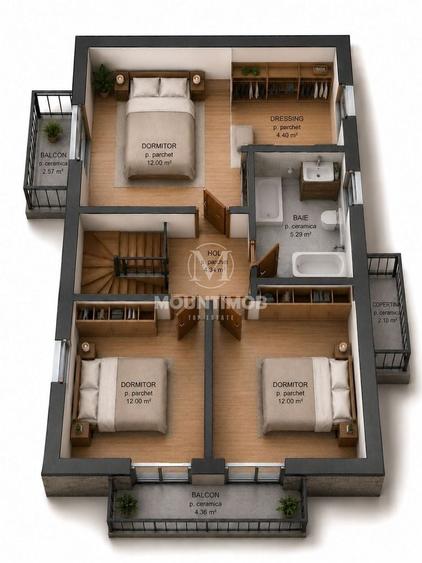 Casa individuala, 108 mp utili, NZEB | 300 mp teren, Sanpetru/Brasov - 4