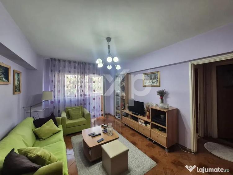 Apartament cu 3 camere semidecomandat în Basarabia