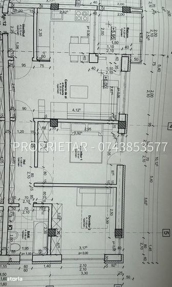 Apartament cu 3 camere decomandat, mobilat în Braytim