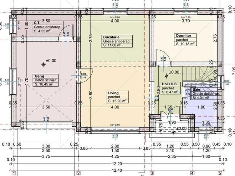 Casă individuală cu 4 camere cu Teren 308 Mp în Burdujeni