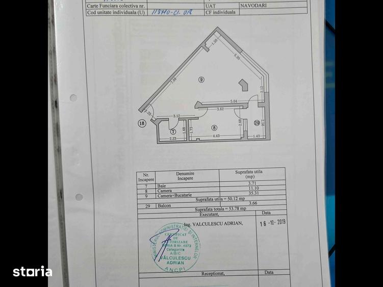 Apartament cu 2 camere în Nord