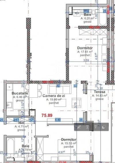 Apartament cu 3 camere în Între Lacuri