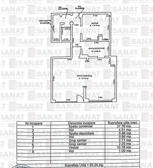 Apartament cu 4 camere în Central