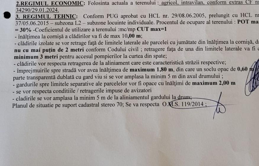 Teren Construcții intravilan de 2000 mp, în Snagov