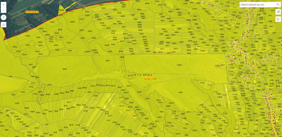 Teren agricol extravilan de 2500 mp, în Albota