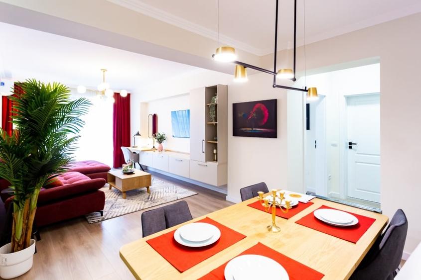 Apartament cu 2 camere decomandat, mobilat în Calea București