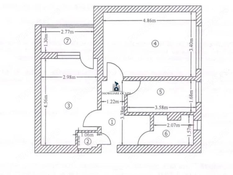 Apartament cu 2 camere decomandat în Berceni